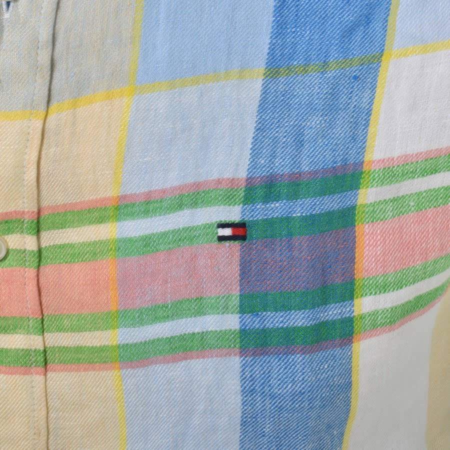 Tommy hilfiger blue and yellow shirt online